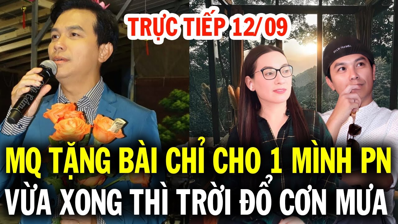 Trực tiếp show mới nhất, Mạnh Quỳnh vừa hát xong bài tặng riêng 1 mình tri kỉ xong thì trời đổ mưa..