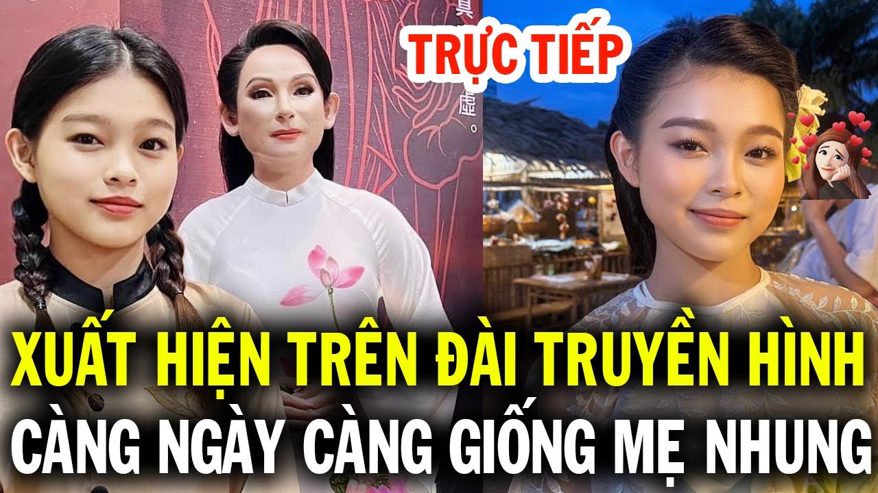 Trực tiếp, Tuyết Nhung xuất hiện trên đài truyền hình càng ngày càng giống mẹ Nhung