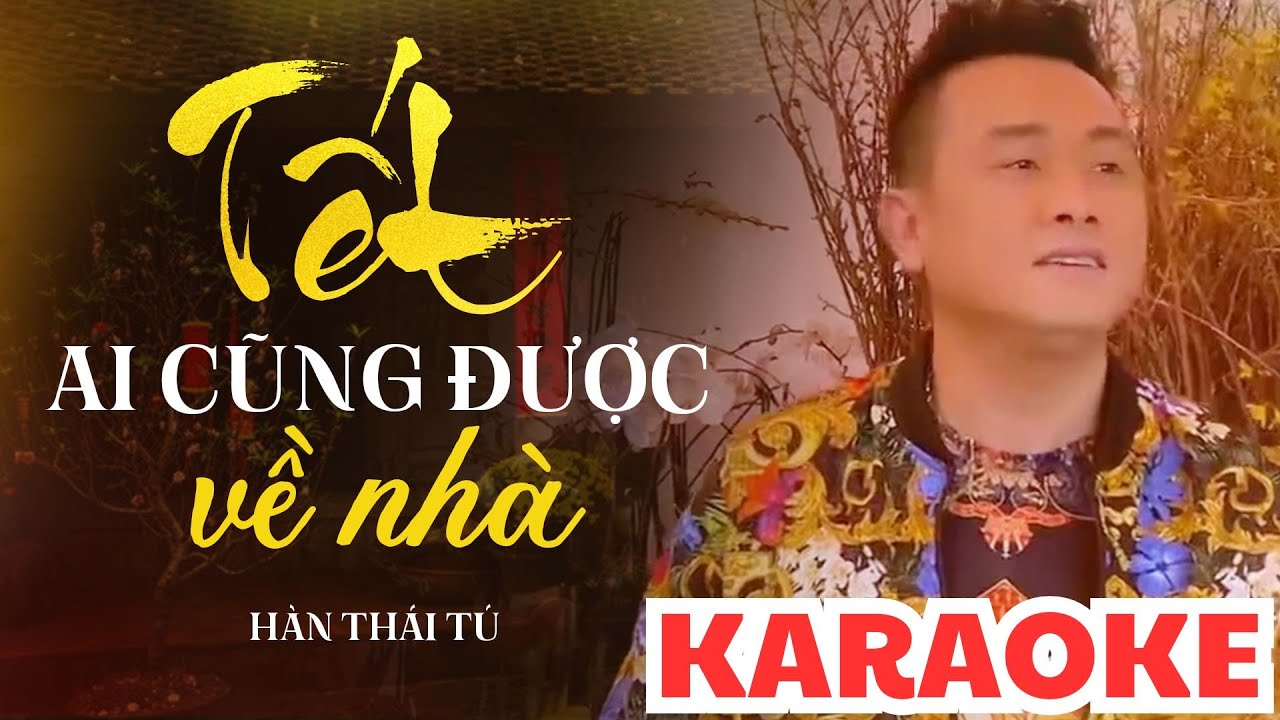 [ KARAOKE ] TẾT AI CŨNG ĐƯỢC VỀ NHÀ - HÀN THÁI TÚ | TONE NAM