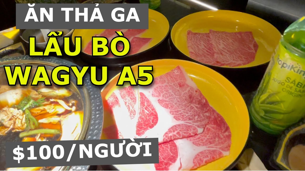 DẪN 2 MẸ ĐI ĂN THẢ GA LẨU BÒ WAGYU A5 THƯỢNG HẠNG $100/NGƯỜI LẦN ĐẦU CÓ MẶT TẠI ATLANTA