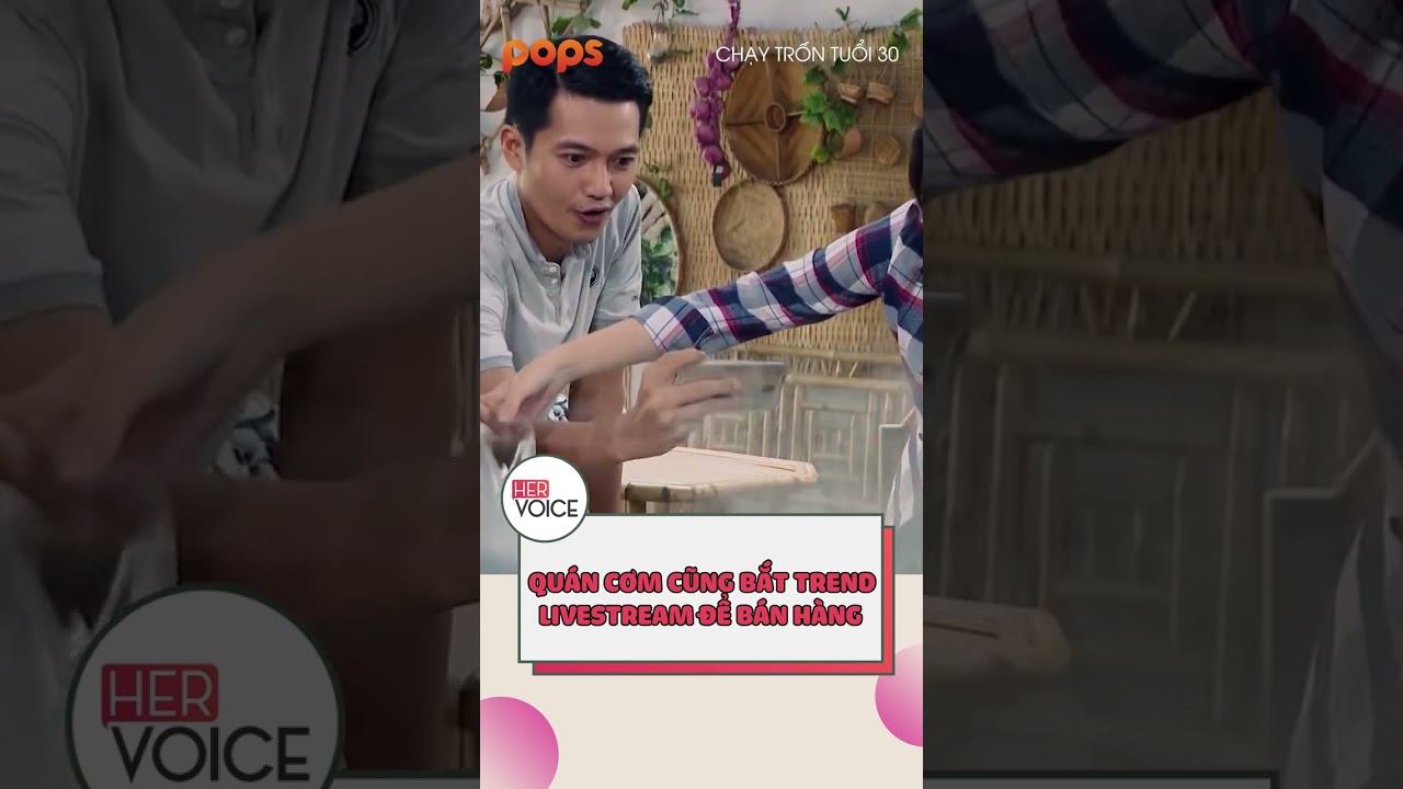 Quán cơm cũng bắt trend, livestream để bán hàng #shorts #webdrama