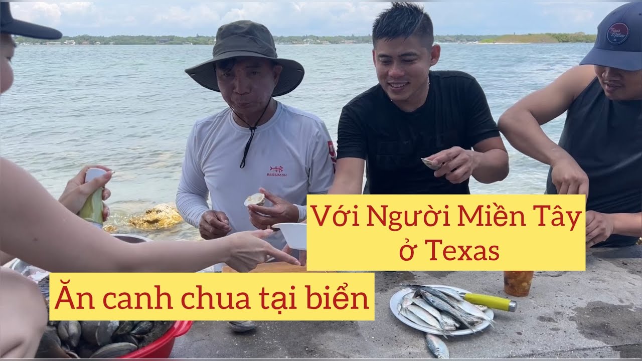 Ăn canh chua cá đuối tại biển ở Mỹ | Hoang Anh Nguyen