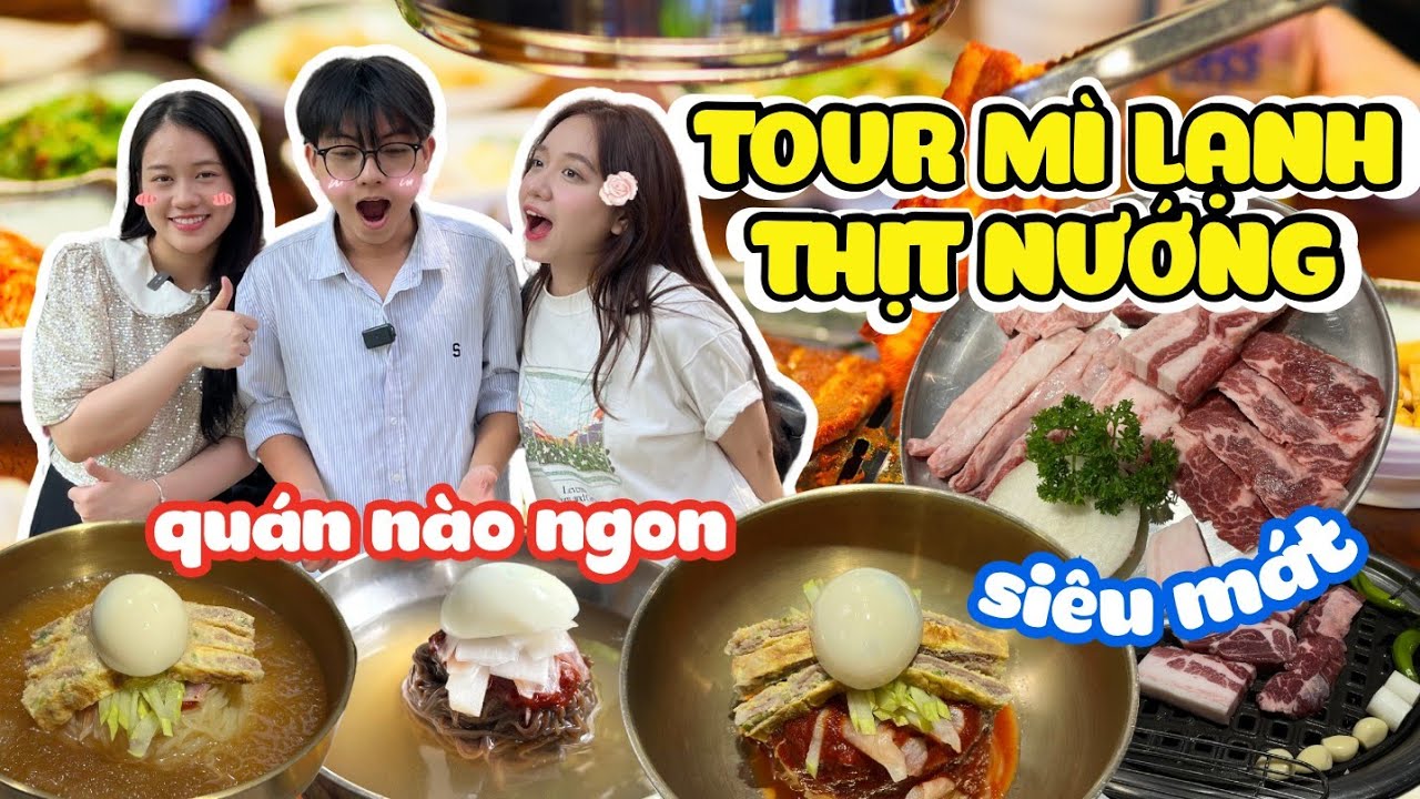 Video này siêu MÁT 🧊: Tất tật quán MÌ LẠNH và THỊT NƯỚNG HÀN QUỐC ở Hà Nội 👀🍜