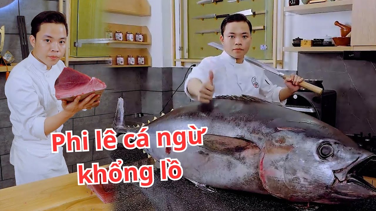 Con cá ngừ khổng lồ này phi lê sướng thật 😎 | Hoshi Phan