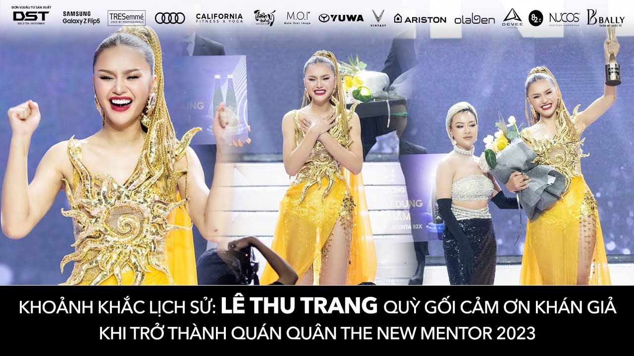 THE NEW MENTOR 2023 - NGƯỜI MẪU TOÀN NĂNG | KHOẢNH KHẮC LÊ THU TRANG QUỲ GỐI CẢM ƠN KHÁN GIẢ