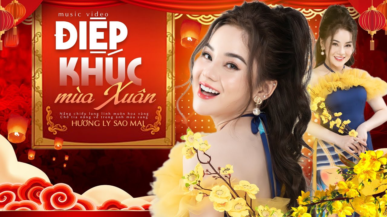 Điệp Khúc Mùa Xuân Lyric - Hương Ly Sao Mai | Nhạc Xuân Hay Nhất 2024