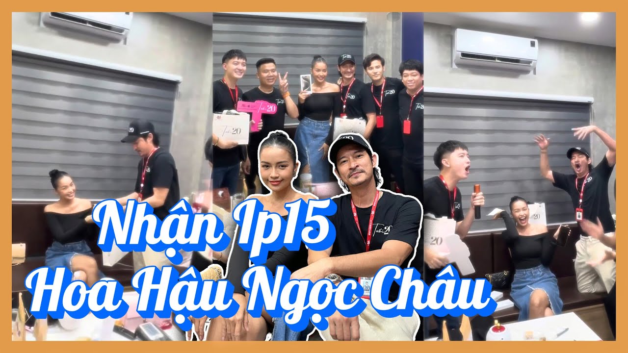 Hoa Hậu NGỌC CHÂU phấn khích khi nhận iPhone15 |Huy Khánh Entertainment