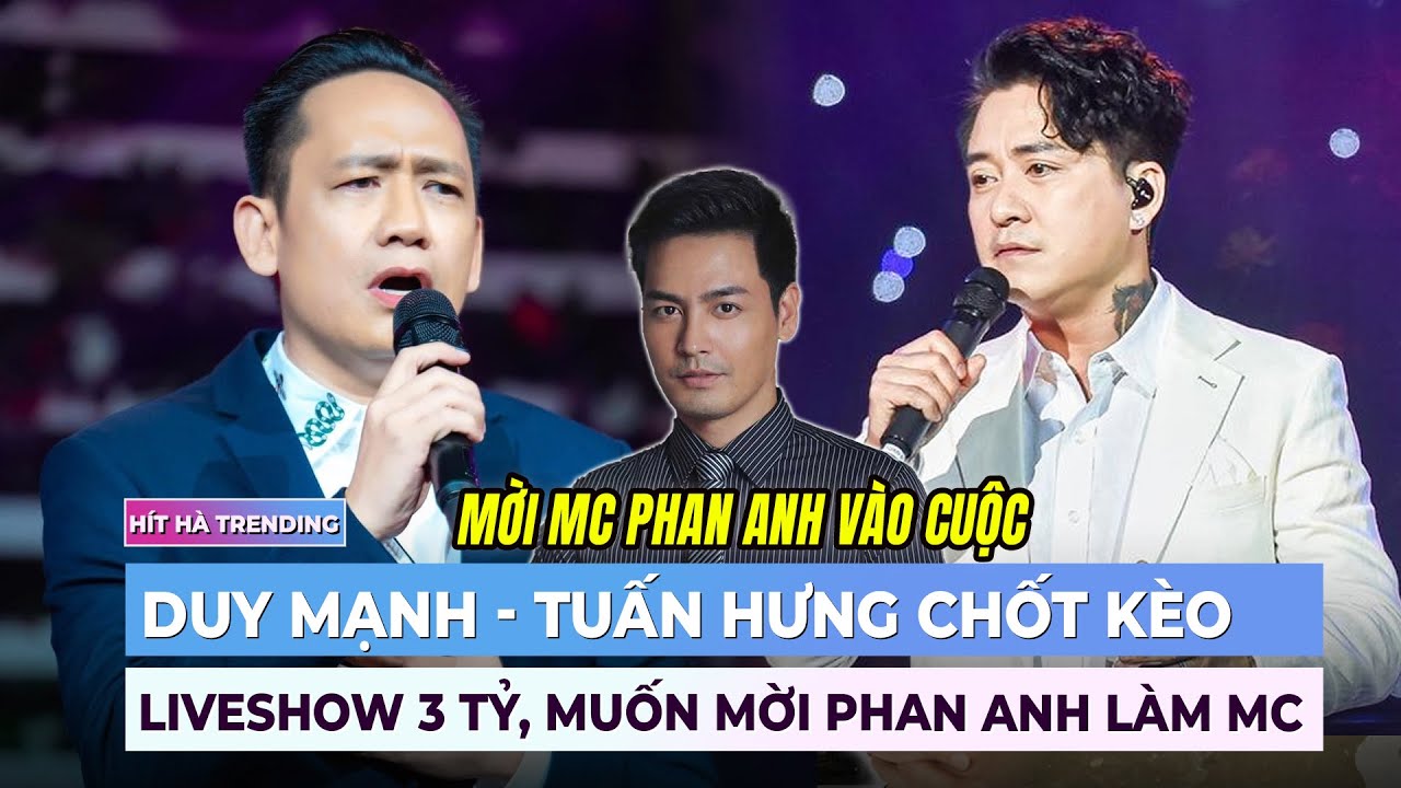 Tuấn Hưng - Duy Mạnh chốt kèo liveshow 3 tỷ ủng hộ đồng bào lũ lụt, muốn mời Phan Anh làm MC