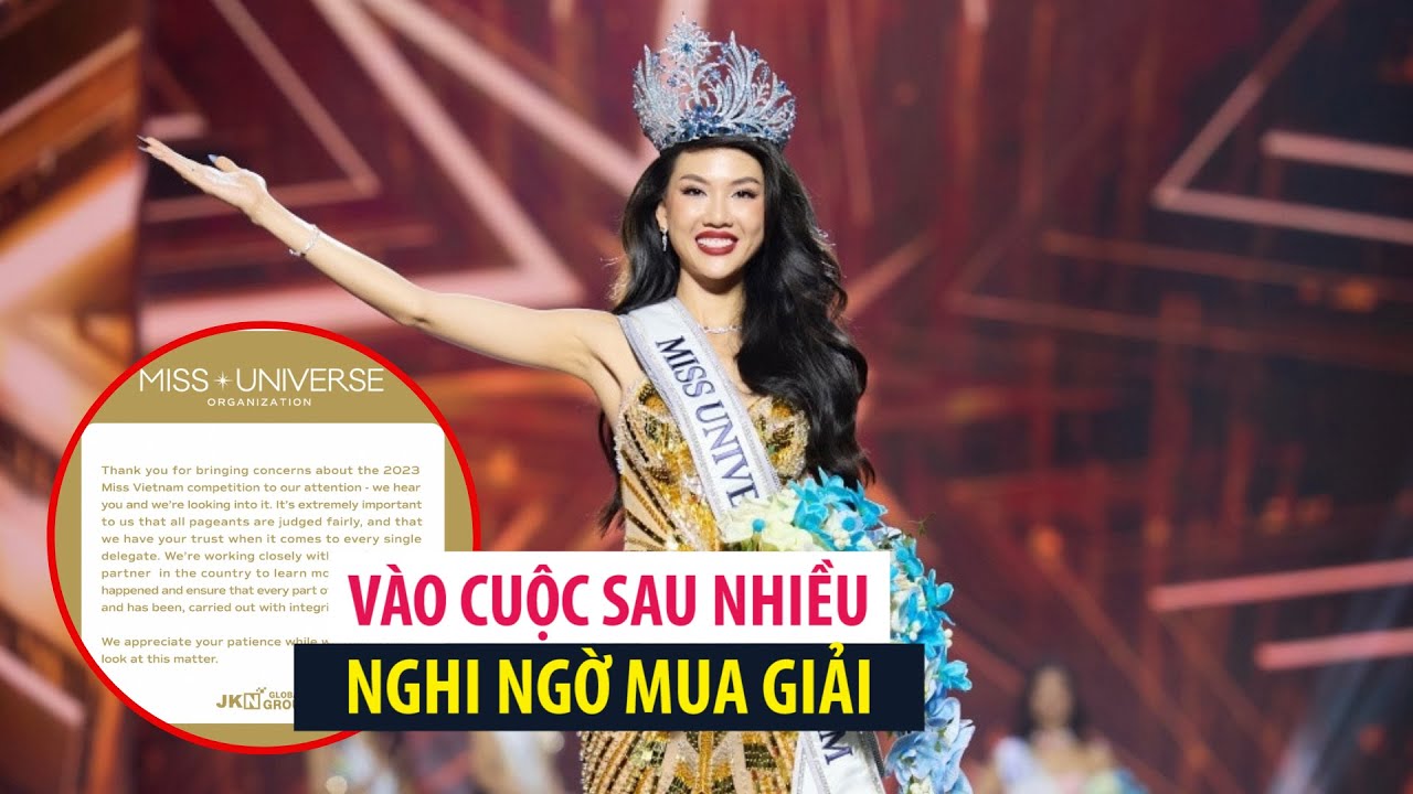 Miss Universe vào cuộc sau nhiều nghi ngờ Bùi Quỳnh Hoa mua giải