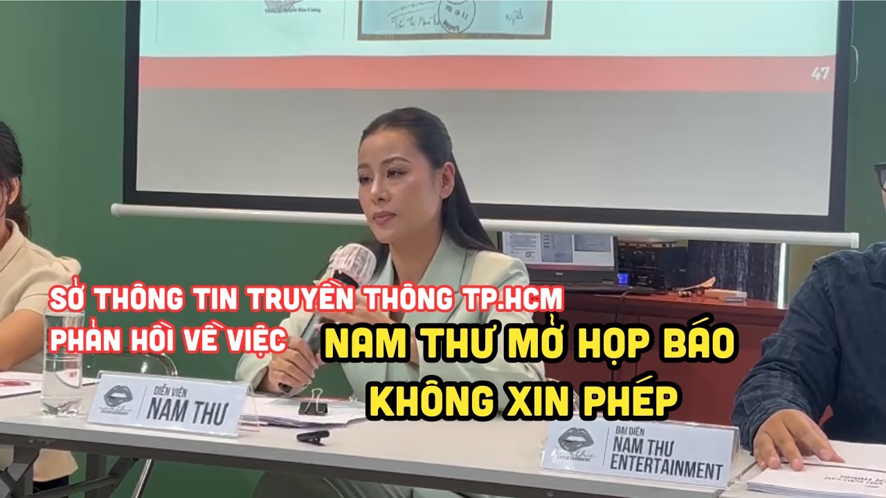 Sở Thông tin và Truyền thông TP.HCM mời Nam Thư làm việc vì họp báo không phép