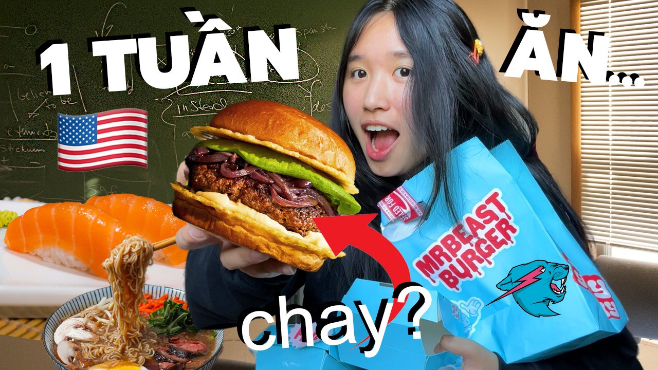 1 TUẦN Ở MỸ ĂN GÌ? (Thử Thách Ăn Chay?)