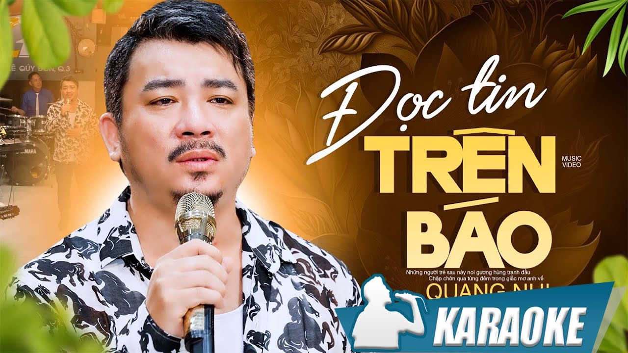 KARAOKE Đọc Tin Trên Báo - Quang Nhi | Beat chuẩn chất lượng cao