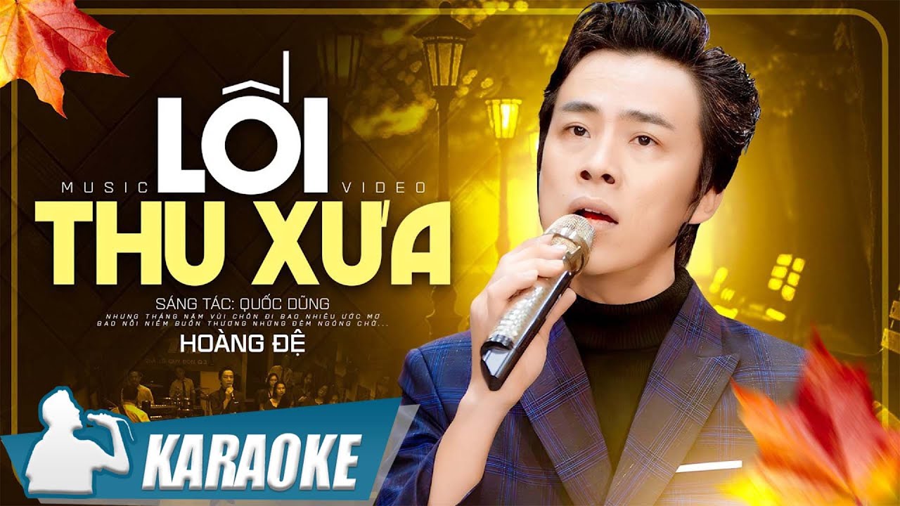 Lối Thu Xưa Karaoke Tone Nam Hoàng Đệ - Karaoke beat chất lượng cao