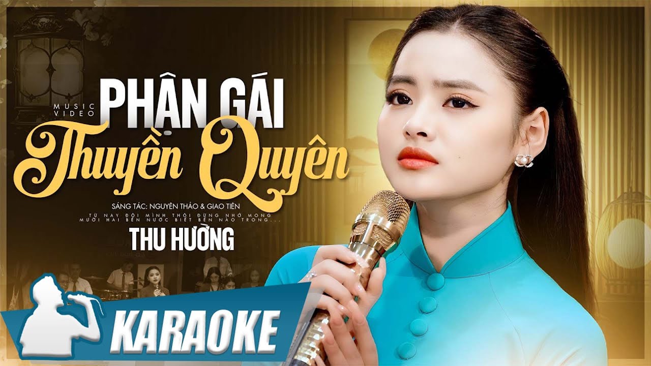 Phận Gái Thuyền Quyên - Thu Hường | Karaoke Tone Nữ Beat Chuẩn