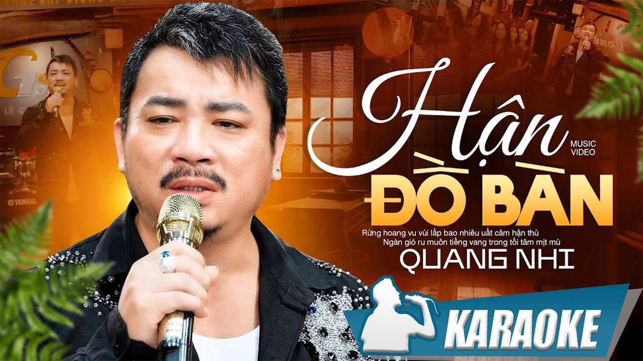 Karaoke Hận Đồ Bàn - Quang Nhi | Karaoke beat chuẩn chất lượng cao