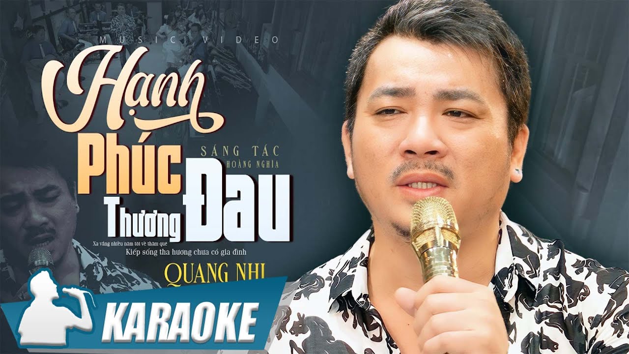 KARAOKE Hạnh Phúc Thương Đau - Quang Nhi | Xa vắng nhiều năm tôi về thăm quê