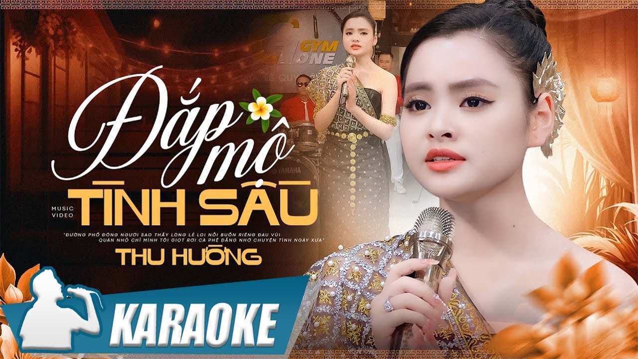 Karaoke Đắp Mộ Tình Sầu - Thu Hường | Karaoke beat chuẩn chất lượng cao