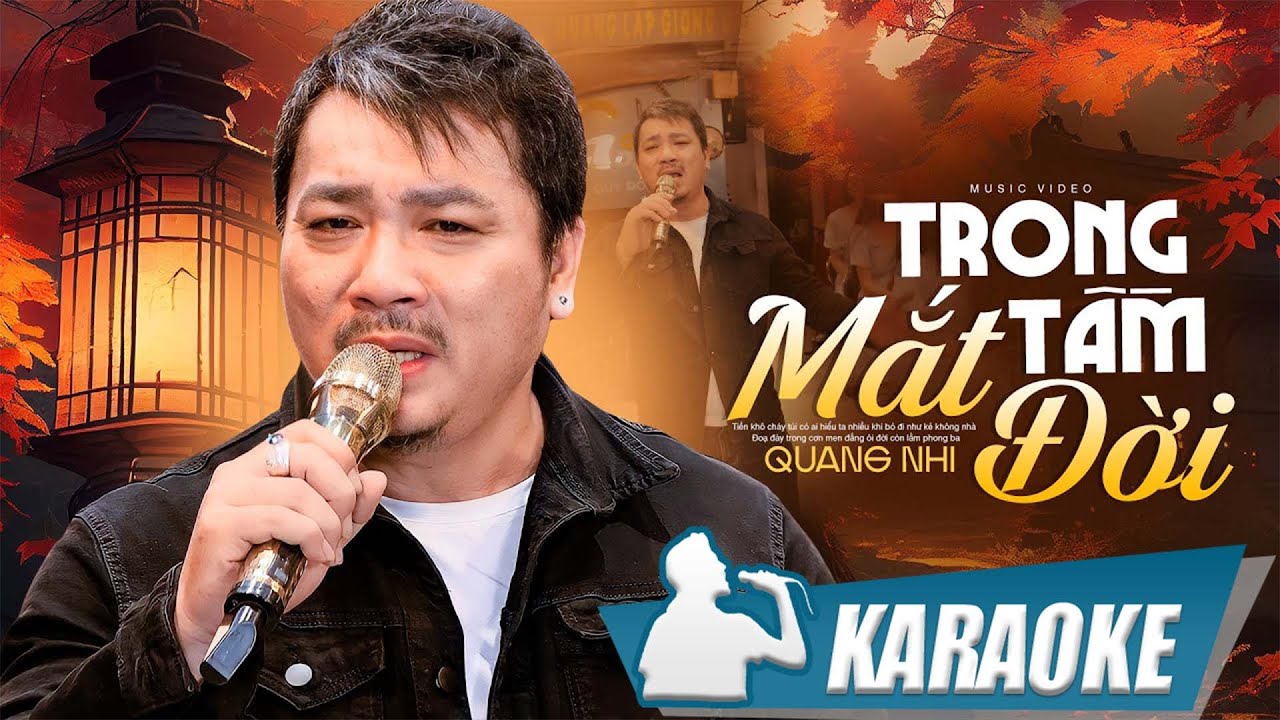 KARAOKE Trong Tầm Mắt Đời - Quang Nhi | Nhiều khi tôi muốn bỏ đi thật xa