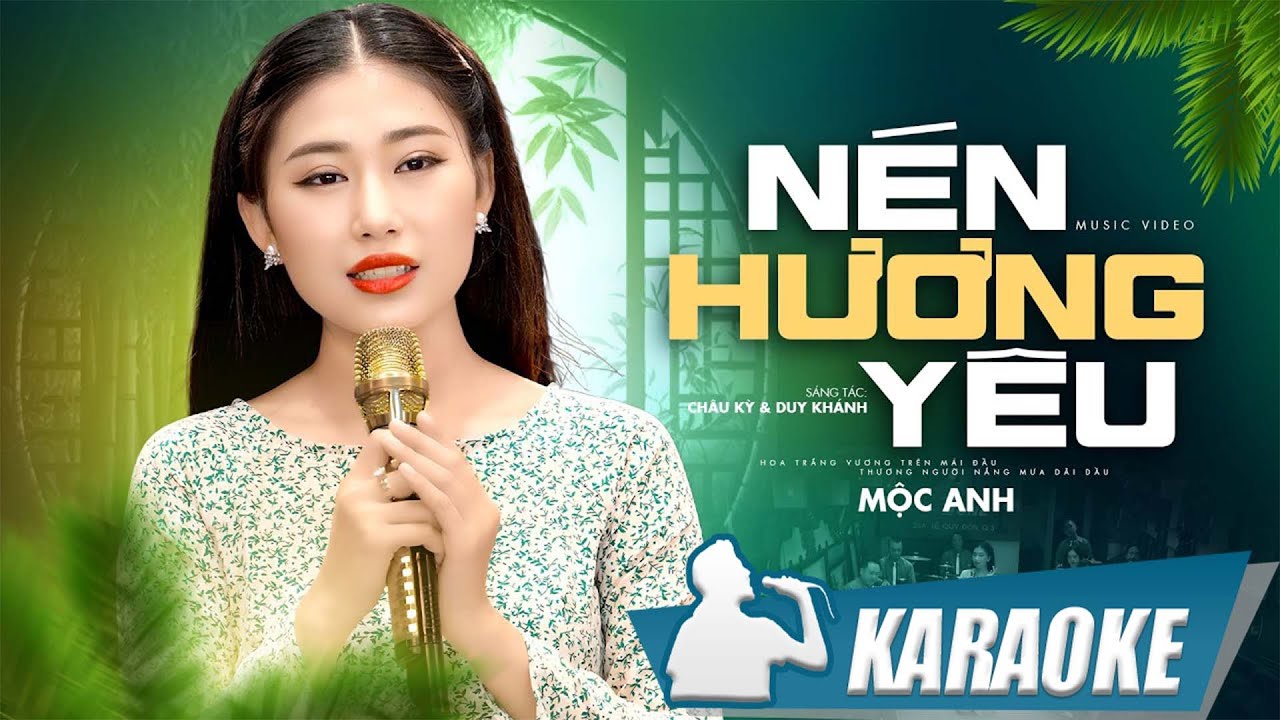 Karaoke Nén Hương Yêu - Mộc Anh | Karaoke tone nữ beat chuẩn chất lượng cao