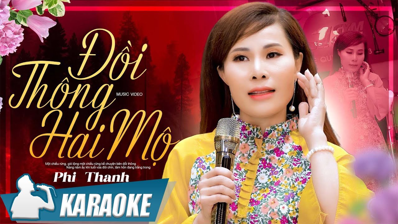 Karaoke Đồi Thông Hai Mộ - Phi Thanh | Karaoke Tone Nữ beat chuẩn chất lượng cao