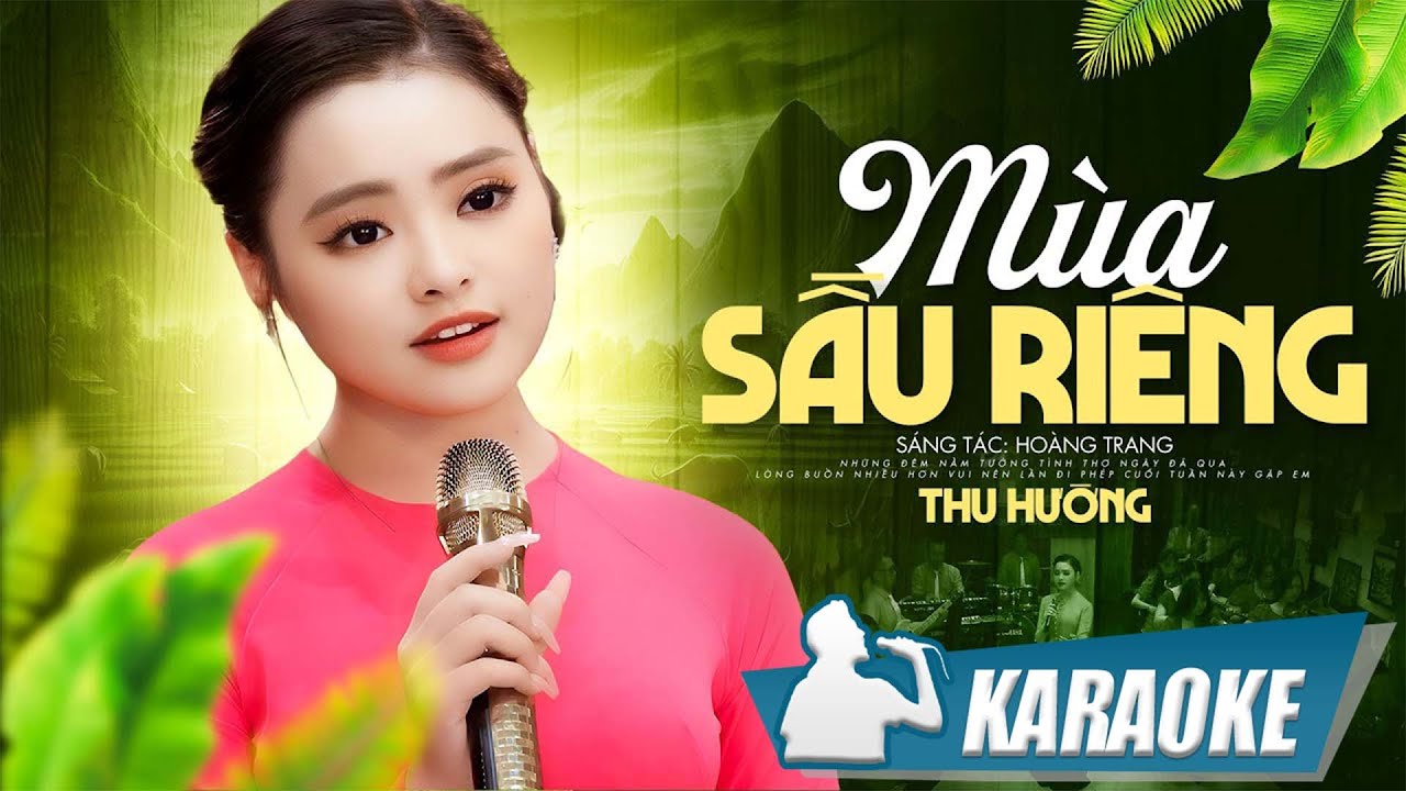 Karaoke Mùa Sầu Riêng - Thu Hường | Karaoke beat chuẩn chất lượng cao