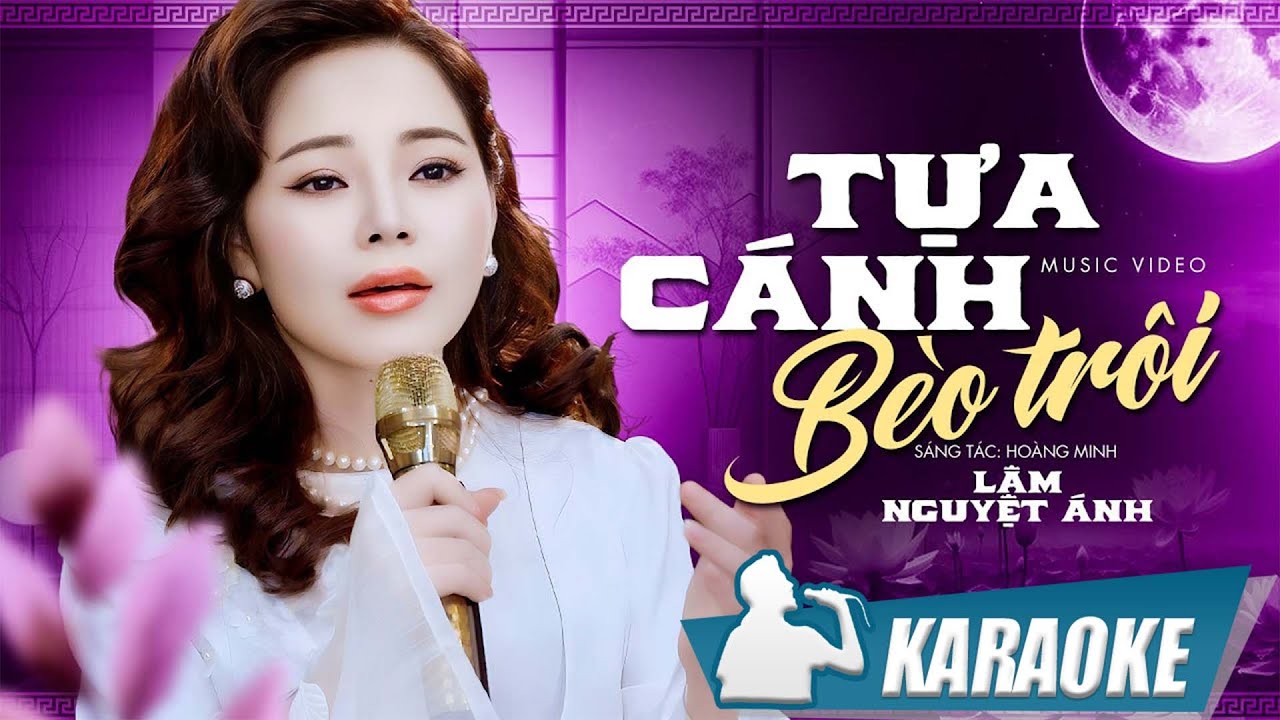 Karaoke Tựa Cánh Bèo Trôi - Lâm Nguyệt Ánh | Karaoke beat chất lượng cao