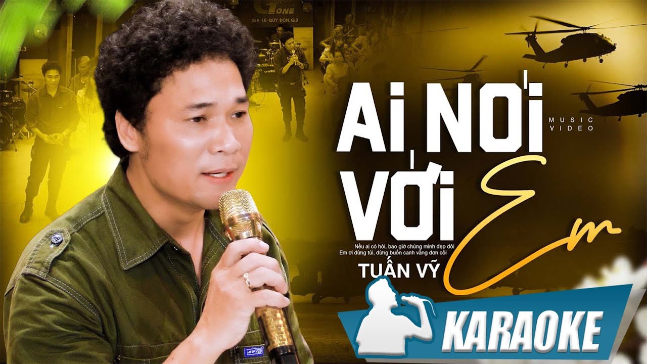 Karaoke Ai Nói Với Em - Tuấn Vỹ | Karaoke Tone Nam beat chất lượng cao