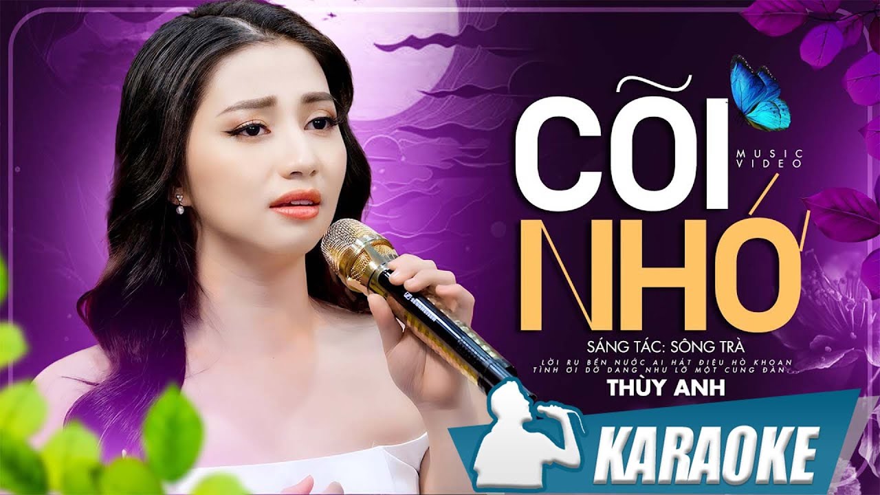 Cõi Nhớ - Thùy Anh | Karaoke tone nữ - Ngày đó lâu rồi hai đứa mình yêu nhau