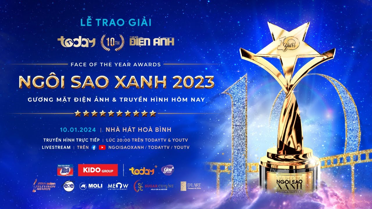 LỄ TRAO GIẢI NGÔI SAO XANH 2023,QUY TỤ DÀN SAO CÙNG 2 MINH TINH THÁI LAN FILM THANAPAT & JAM RACHATA