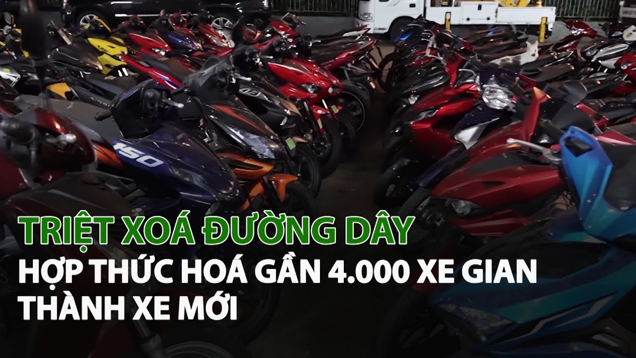 Triệt xoá đường dây hợp thức hoá gần 4.000 xe gian thành xe mới | VTC14