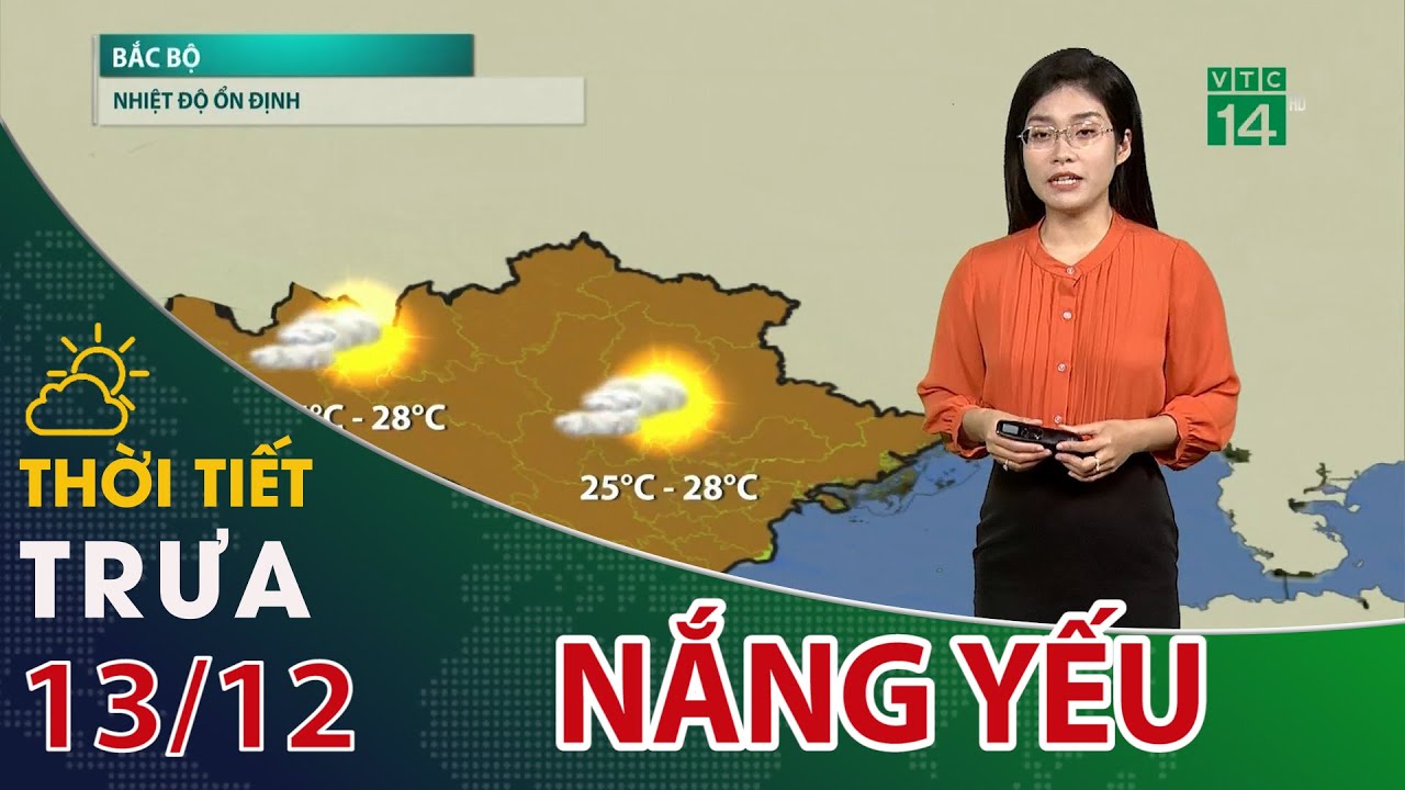 Thời tiết trưa, chiều 13/12/2023: Miền Bắc nắng gián đoạn, lạnh về đêm và sáng| VTC14