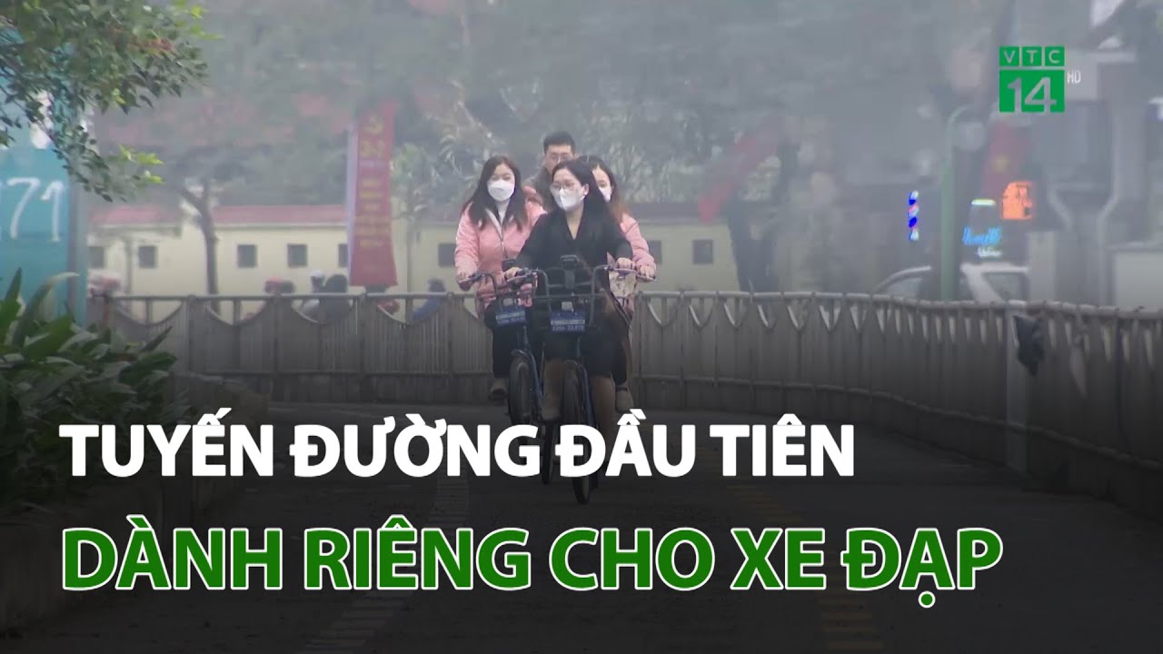 Người Hà Nội hào hứng với tuyến đường đầu tiên dành riêng cho xe đạp | VTC14