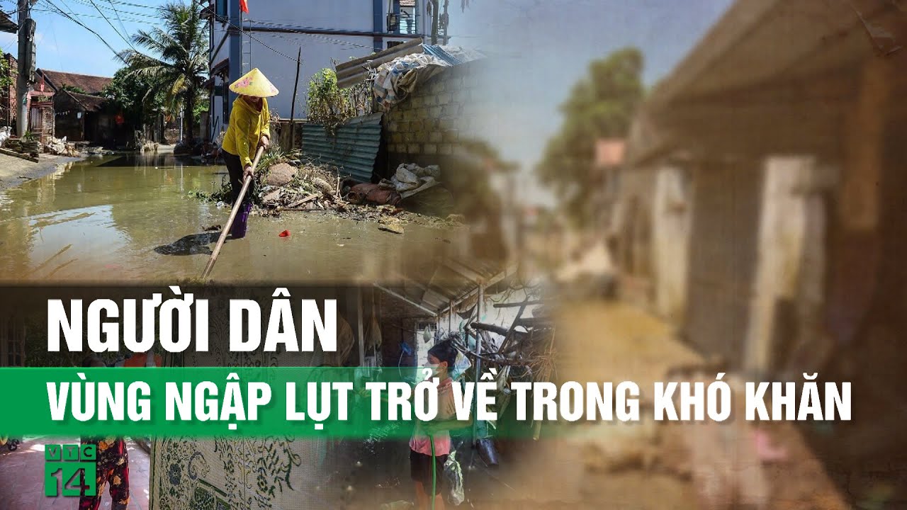 Người dân ngoại thành Hà Nội trở về nhà sau khi nước rút| VTC14