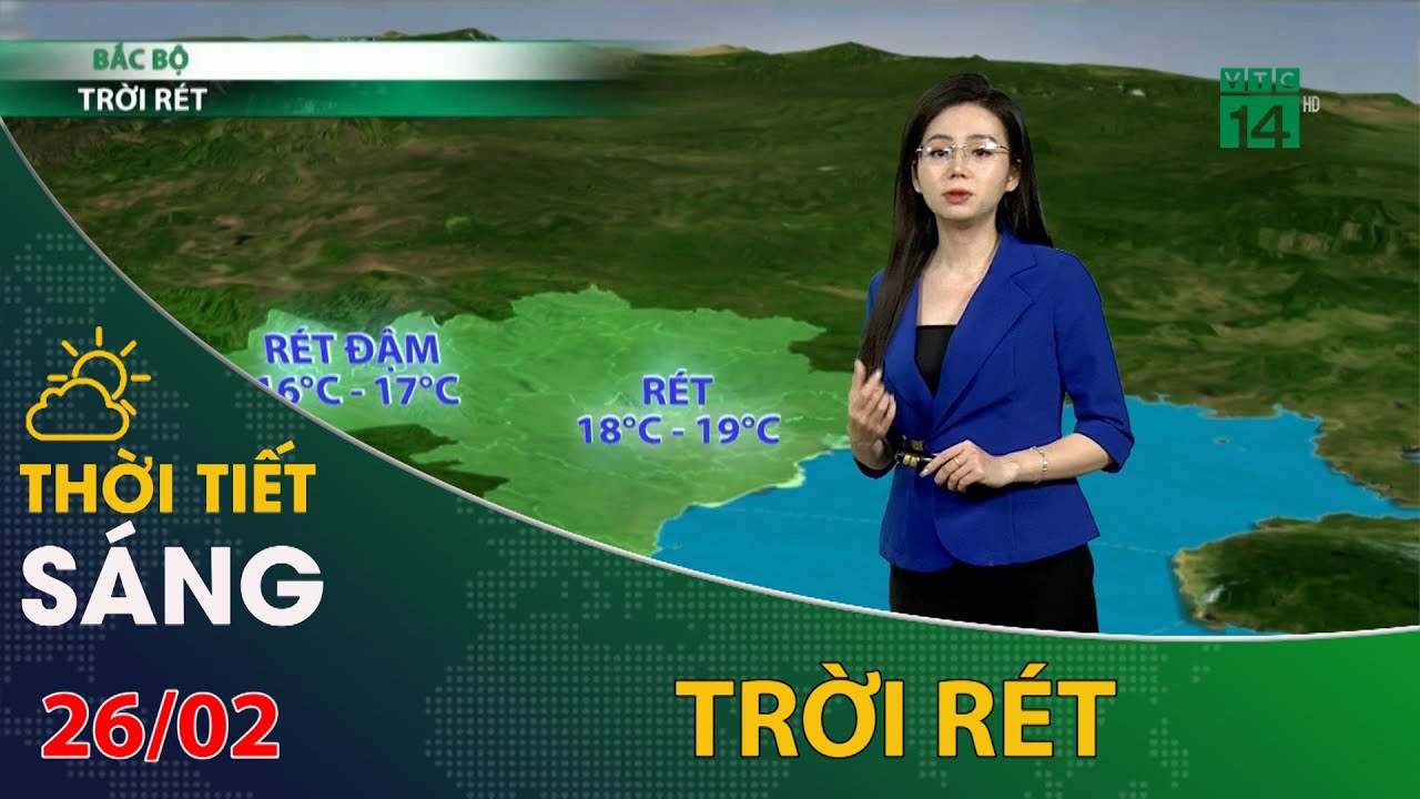 Thời tiết hôm nay 26/02/2024: Bắc Bộ trời rét | VTC14