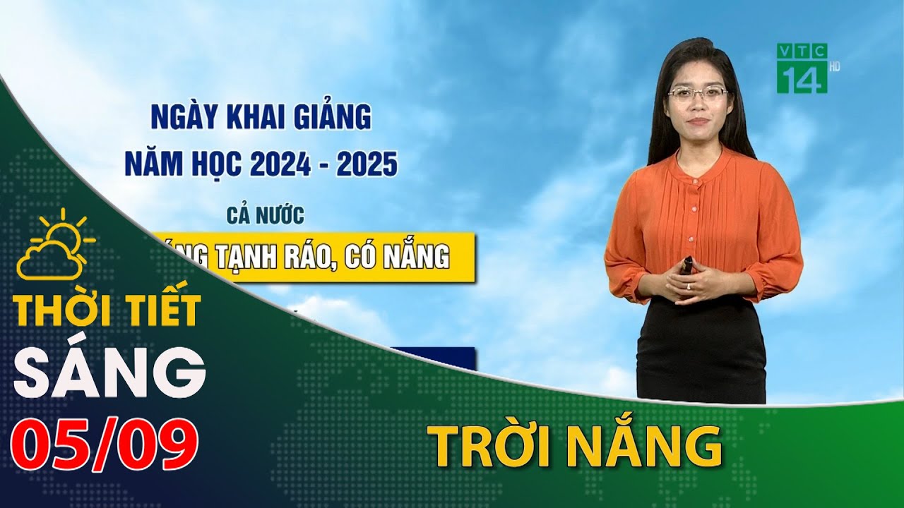 Thời tiết hôm nay 05/09: Bão số 3 có thể mạnh lên thành siêu bão |VTC14