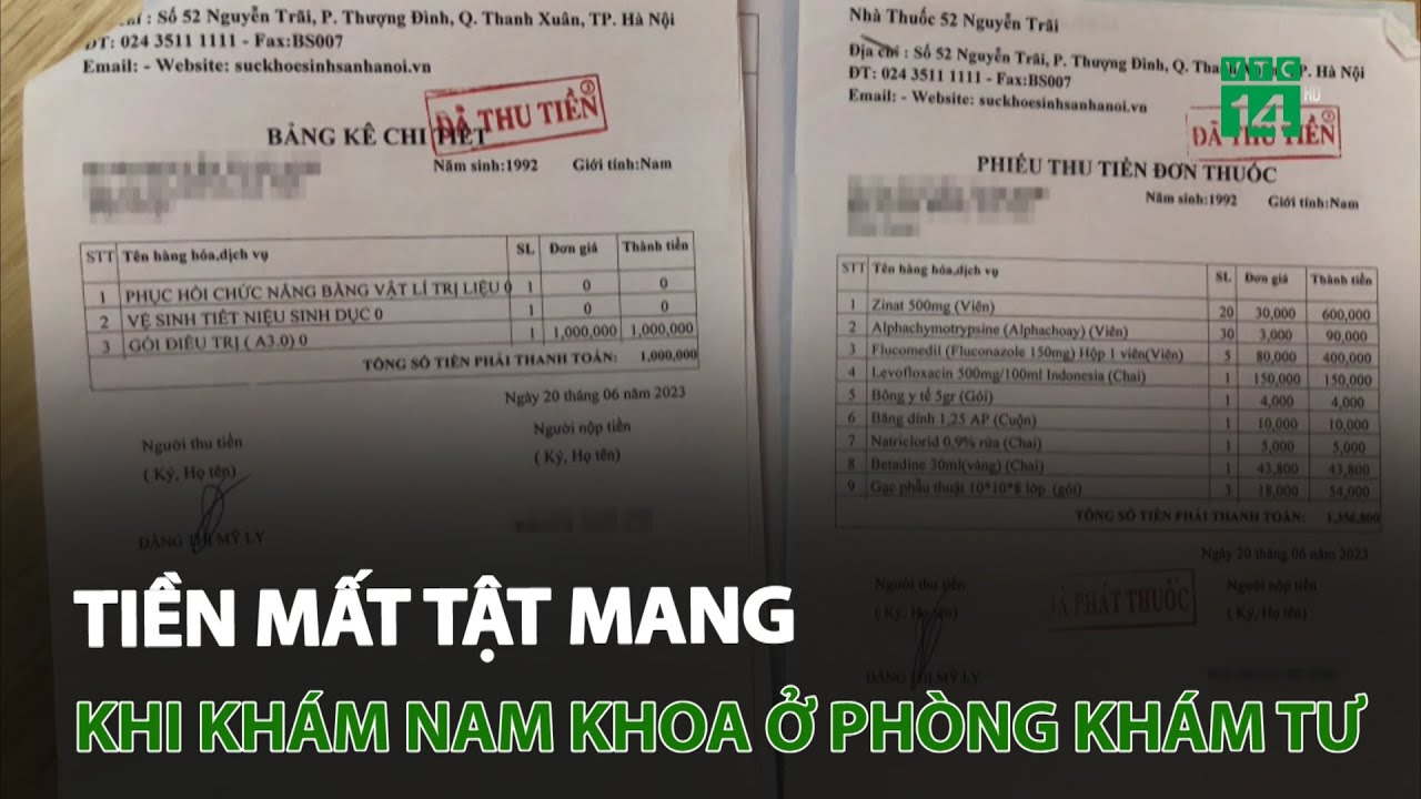 Tiền mất tật mang khi khám nam khoa ở phòng khám tư | VTC14