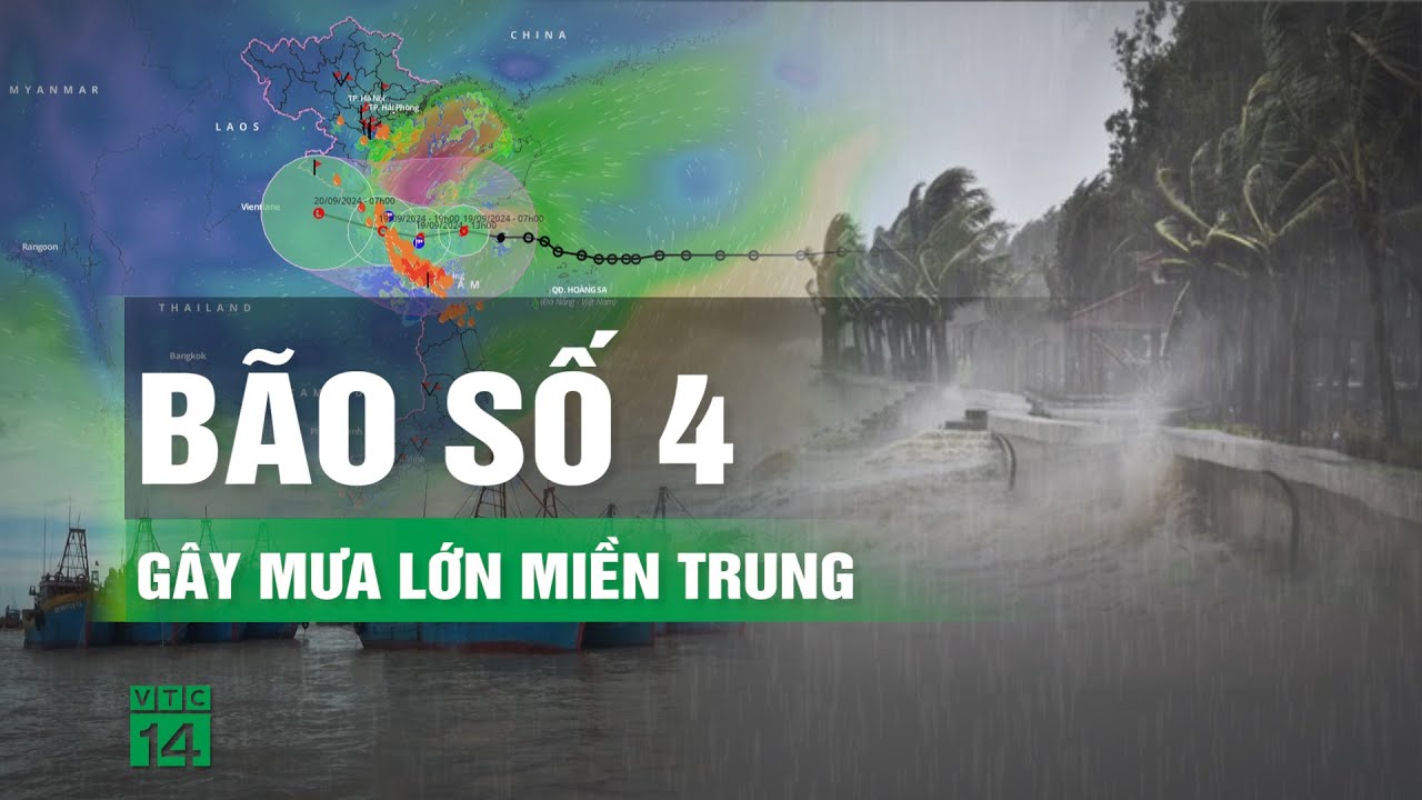 Bão số 4 đã rất gần Đà Nẵng | VTC14