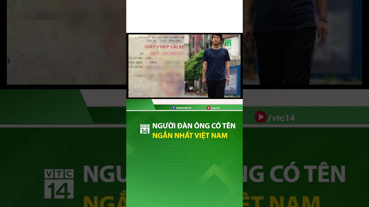 Người đàn ông có tên không ai ngờ tới, ngắn nhất Việt Nam | VTC14  #shorts