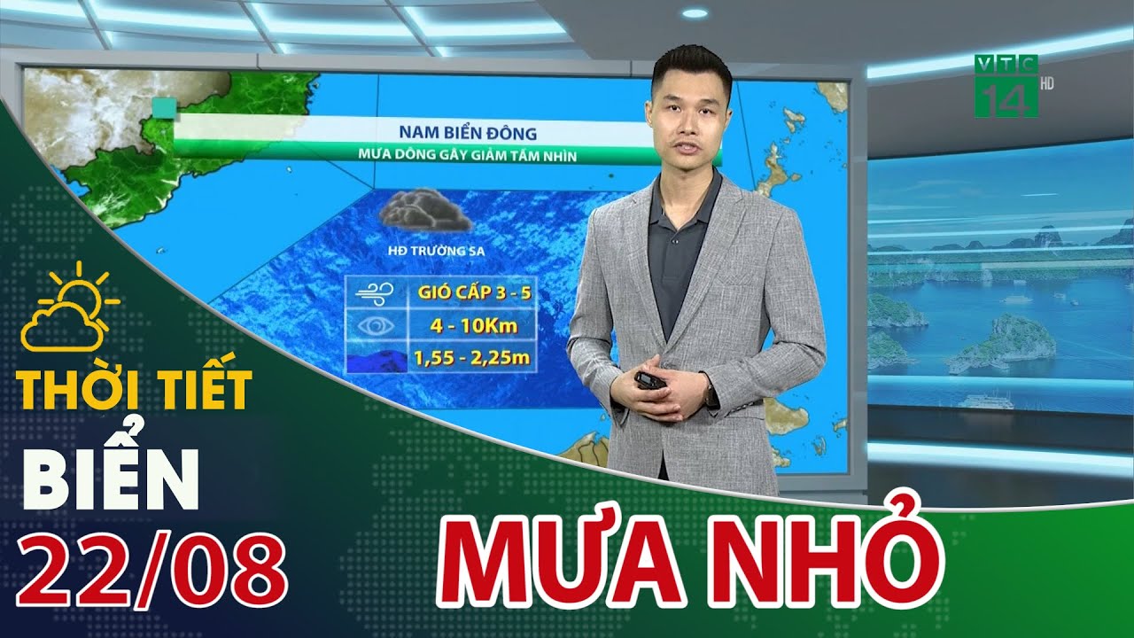 Mưa rải rác tại một vài vùng biển | VTC14