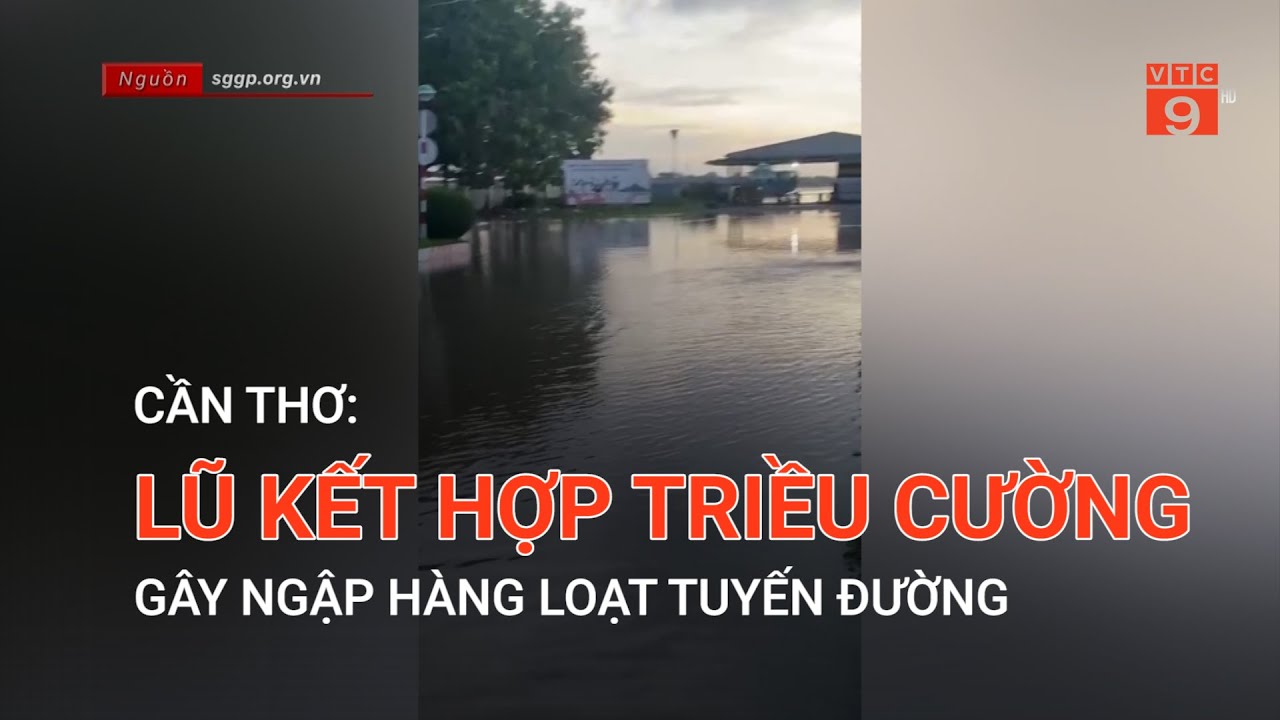 CẦN THƠ: LŨ KẾT HỢP TRIỀU CƯỜNG GÂY NGẬP HÀNG LOẠT TUYẾN ĐƯỜNG | VTC9