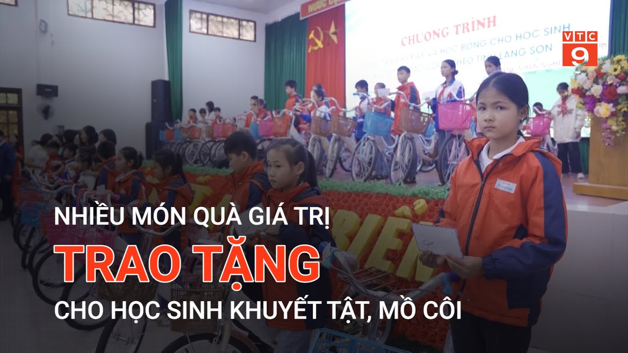 NHIỀU MÓN QUÀ GIÁ TRỊ TRAO TẶNG CHO HỌC SINH KHUYẾT TẬT, MỒ CÔI | VTC9