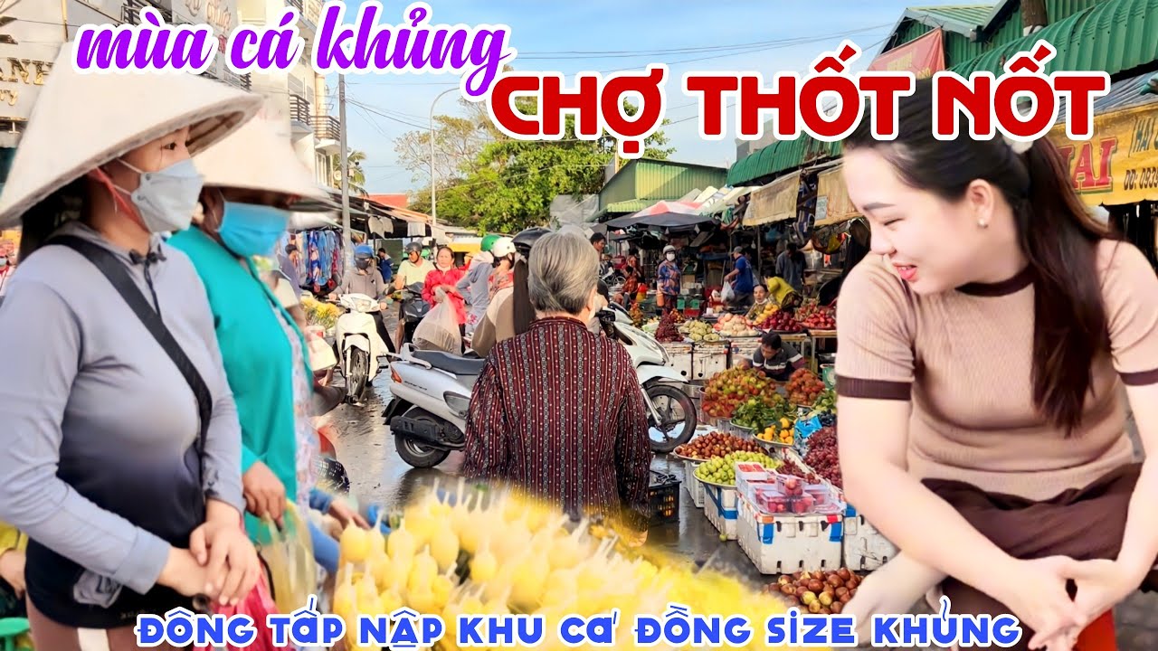 MÙA NƯỚC LÊN CÁ KHỦNG Đổ Về CHỢ THỐT NỐT, CẦN THƠ - Đông Vui Như Tết CHỢ CÁ ĐỒNG Cặp Sông Hậu | KPVL