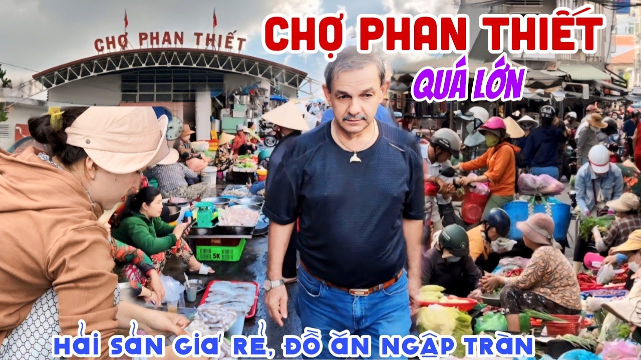 Quá Lớn CHỢ PHAN THIẾT 2024 - Hải Sản Đổ Đống Giá Rẻ Hút Khách Tây, THIÊN ĐƯỜNG ĐỒ ĂN HẤP DẪN | KPVL