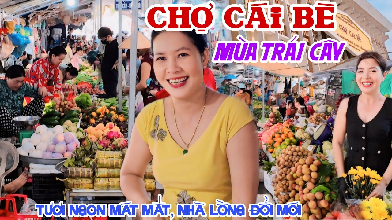 Nhộn Nhịp CHỢ CÁI BÈ MÙA TRÁI CÂY CHÍN RỘ - QUÁ RẺ CÂY TRÁI MIỆT VƯỜN, NHÀ LỒNG XÂY MỚI | KPVL