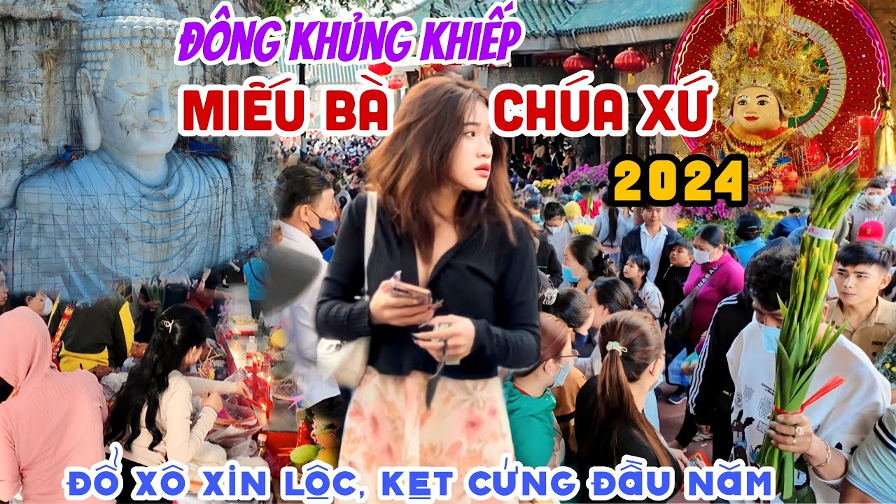 VỠ TRẬN HÀNG 1000 NGƯỜI Đổ Về MIẾU BÀ CHÚA XỨ NÚI SAM Xin Lộc Đầu Năm 2024 - GỌI MỜI TẤP NẬP | KPVL