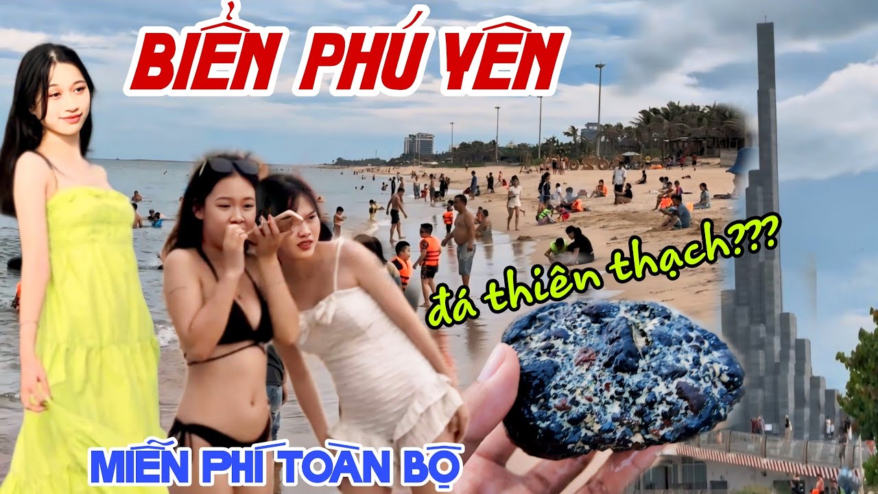 BIỂN PHÚ YÊN HÈ 2024 QUÁ ĐÔNG DU KHÁCH TẮM BIỂN MIỄN PHÍ, Tháp Nghinh Phong CHECKIN RẦM RẦM KPVL