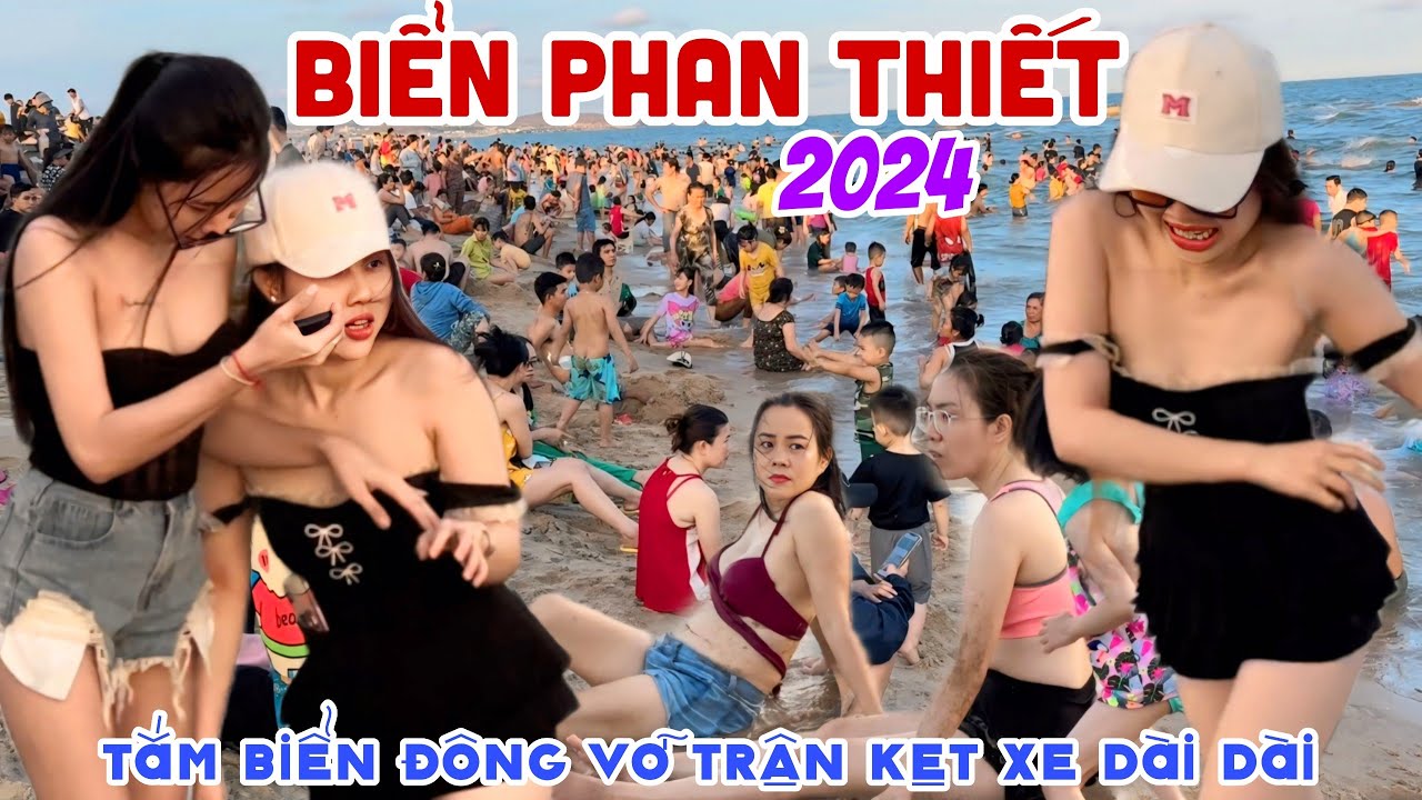 Vỡ Trận BIỂN THƯƠNG CHÁNH, PHAN THIẾT LỄ 30/4-1/5 Đông Nghẹt DU KHÁCH TẮM BIỂN, DÀN XE KẸT DÀI |KPVL