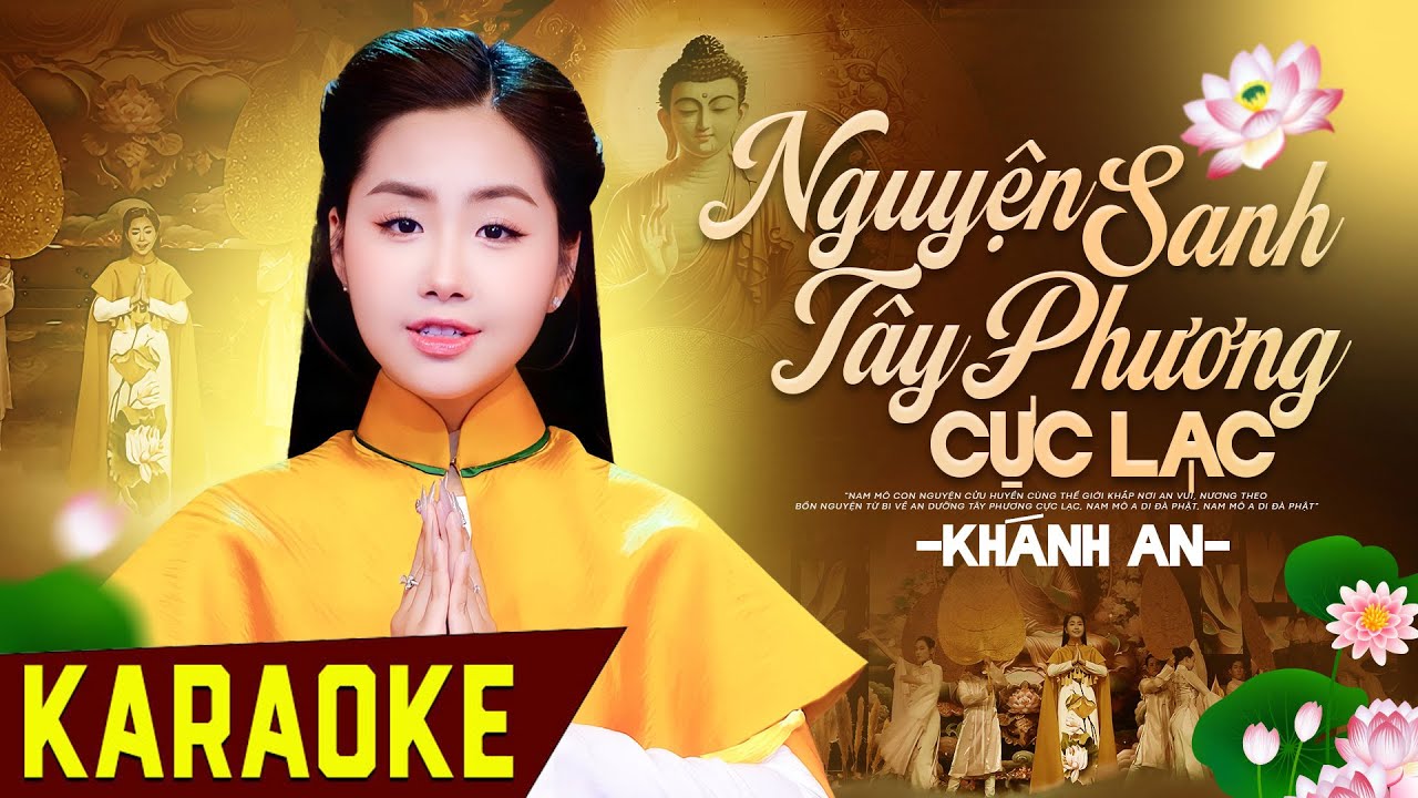 Karaoke Nguyện Sanh Tây Phương Cực Lạc - Khánh An | Beat Nhạc Hay Dễ Hát