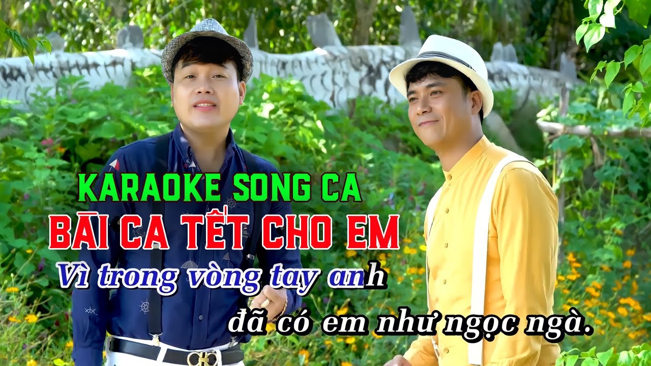 [KARAOKE] Bài Ca Tết Cho Em Remix - Khánh Bình ft Lê Sang | Beat Song Ca Dễ Hát Nhất