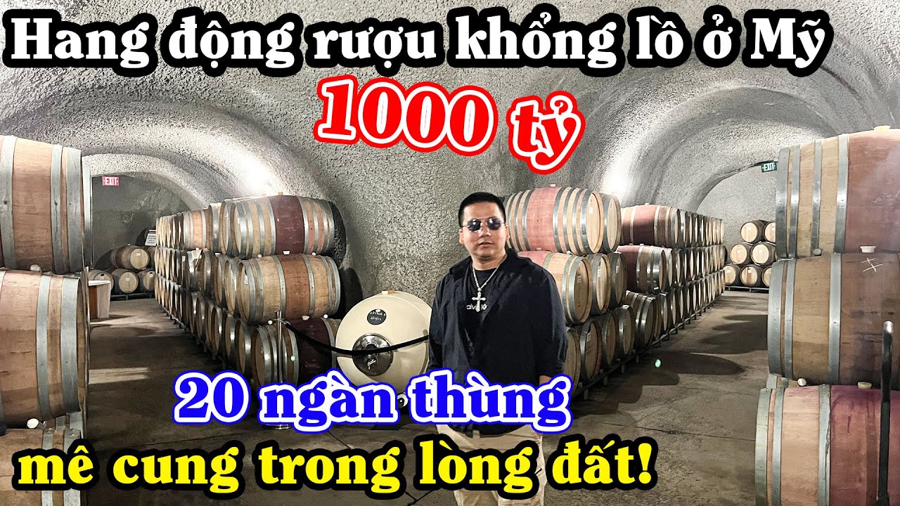 Hầm Rượu Vang Khổng Lồ 1000 Tỷ Như Mê Cung! - Nhà Máy Sản Xuất Rượu Ở Mỹ - Ăn Seafood Ở Container!